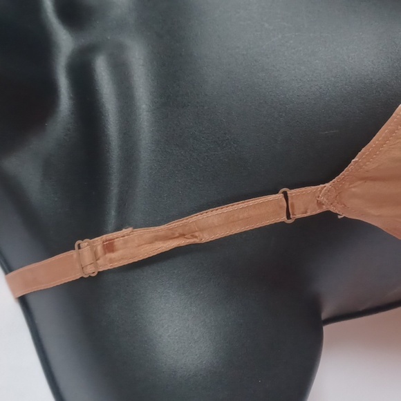 Vintage Snip-it Slip. Taffeta,  creamy brown, sz 38, Celanese Clairanese - Picture 4 of 7